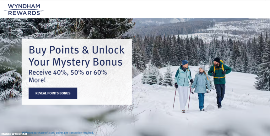 Wyndham Rewards Buy Points Up To 60% Bonus Through November 30, 2024