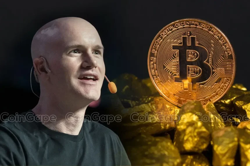 Bitcoin Vs Gold: Coinbase CEO Reveals Why BTC Is Better Than The Yellow Metal