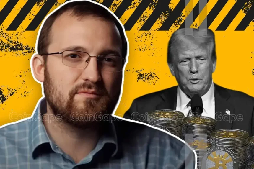 Charles Hoskinson Reveals Donald Trump Holds 78.5% of His Net Worth In Crypto