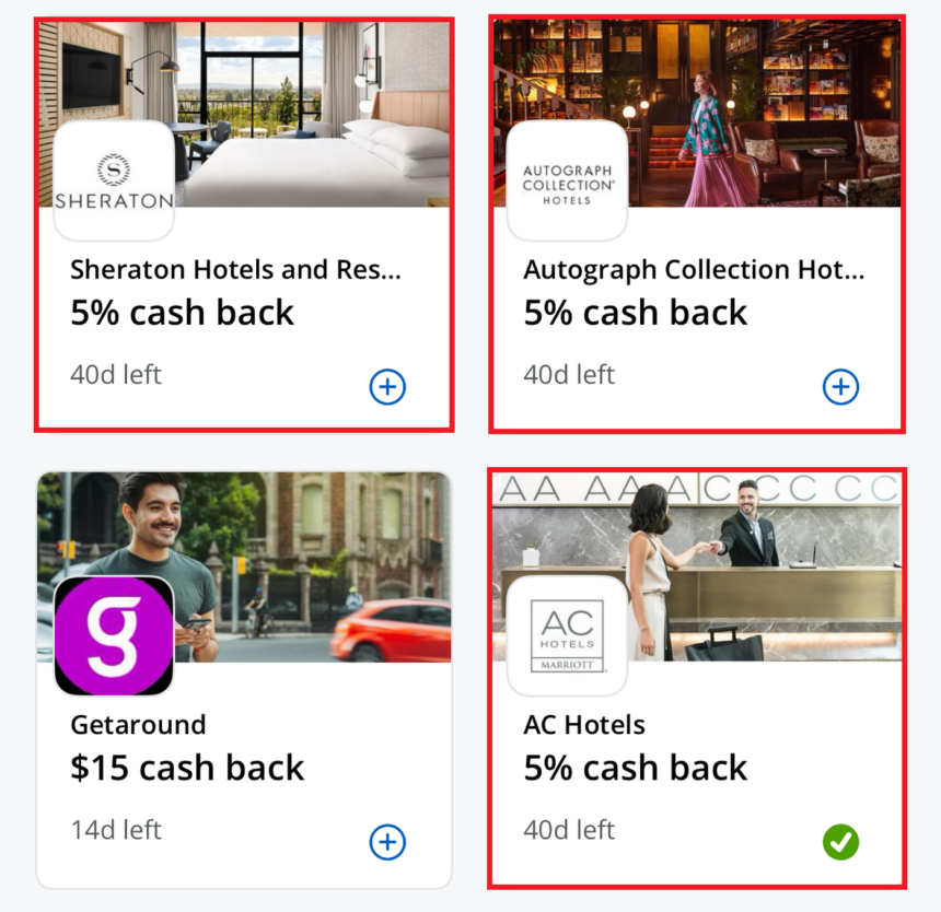 Check Chase Offers For Marriott Cashback Credit