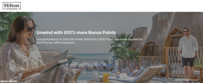 Hilton Buy Points Up To 100% Bonus + Increased Limit Through March 14, 2025