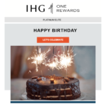 IHG One Rewards Birthday Bonus For 2025