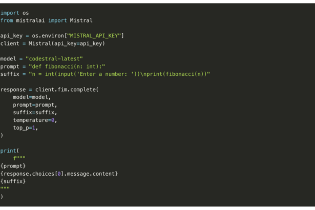 Mistral AI Unveils Codestral 25.01: A New SOTA Lightweight and fast Coding AI Model