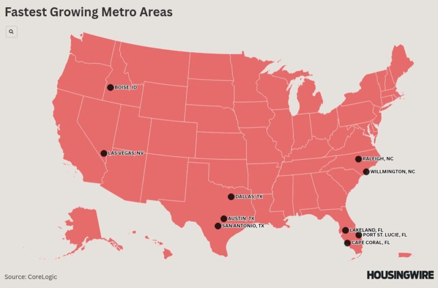 The Southern housing markets poised to become boomtowns