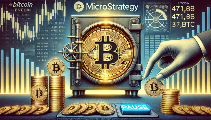 MicroStrategy Hits Pause on BTC Purchases, HODLs 471,107 BTC