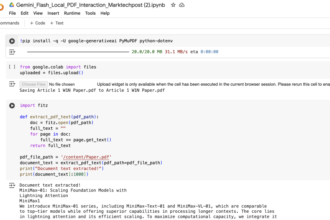 A Code Implementation to Build an AI-Powered PDF Interaction System in Google Colab Using Gemini Flash 1.5, PyMuPDF, and Google Generative AI API