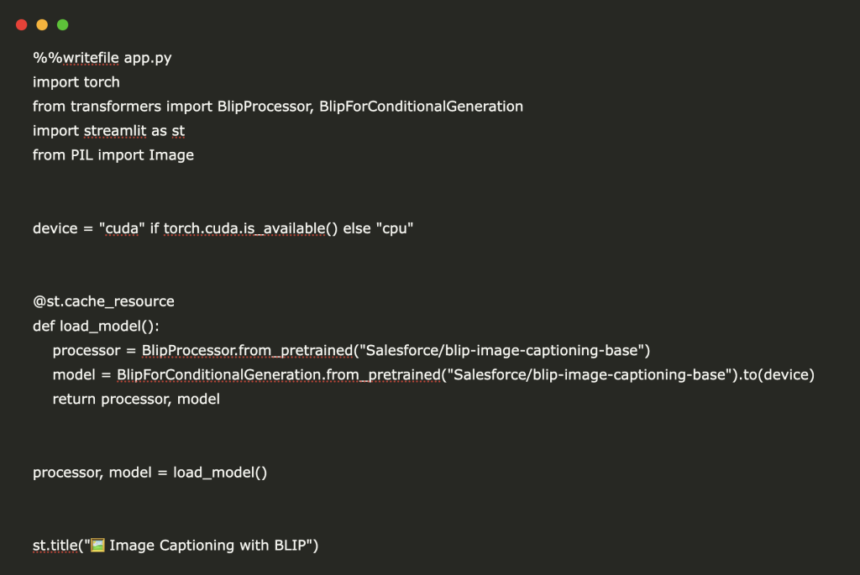 A Coding Guide to Build a Multimodal Image Captioning App Using Salesforce BLIP Model, Streamlit, Ngrok, and Hugging Face