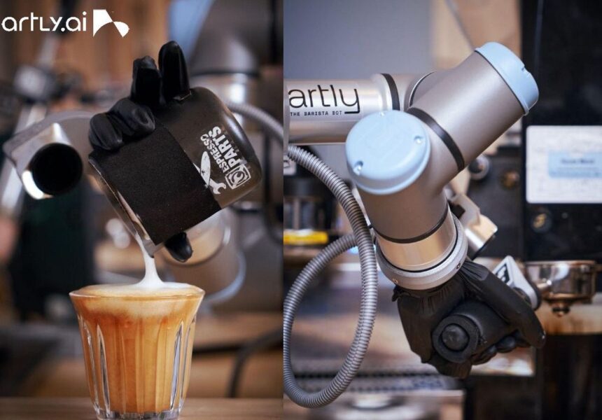 Artly AI debuts upgraded robotic hand for Barista Bot at GTC 2025