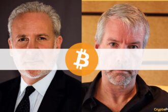 Bitcoin Critic Peter Schiff Warns Michael Saylor That Gold Will Outlast BTC