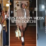 Doechii Slays at Paris Fashion Week in Blue Denim Corset Schiaparelli Gown, a Louis Vuitton Monogram Look, A Plaid Acne Studios Dress + More!