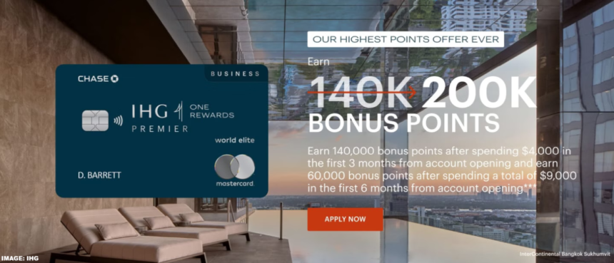 IHG Premier Business Credit Card Up To 200,000 Sign Up Bonus Through April 30, 2025