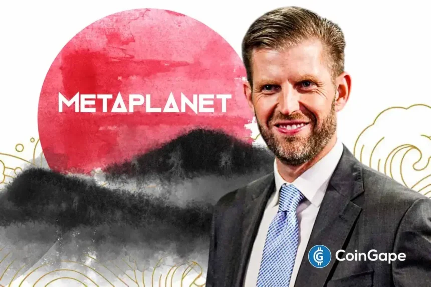 Japan’s Metaplanet Taps Eric Trump For Bitcoin Push