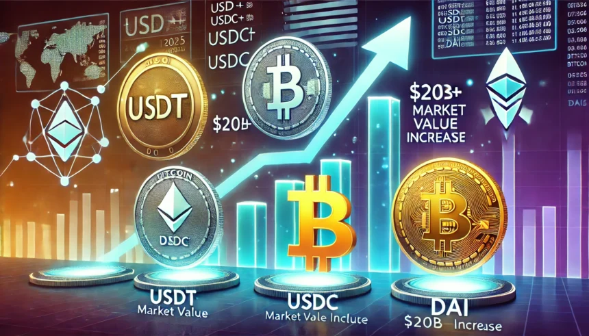 Stablecoins Add $20B+ in Q1 2025 – Will BTC Price React?