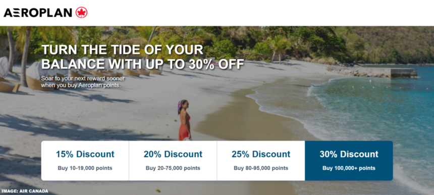 Air Canada Buy Aeroplan Miles Up To 30% Discount Until May 14, 2025