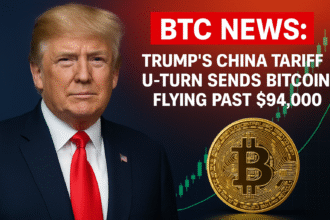 BTC News: Trump’s China Tariff U-Turn Sends Bitcoin Flying Past $94,000