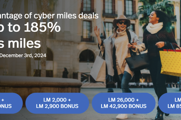 Avianca LifeMiles Cyber Day: Up To 185% Buy Miles Bonus Through December 3, 2024