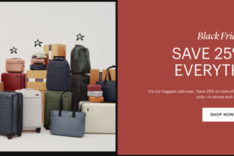 Away Luggage Black Friday Sale: 25% Off on Everything!