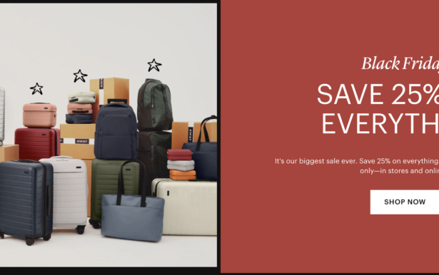 Away Luggage Black Friday Sale: 25% Off on Everything!