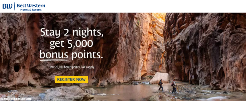 Best Western Rewards 5,000 Bonus Points For Every Two Nights December 2 – February 2, 2025