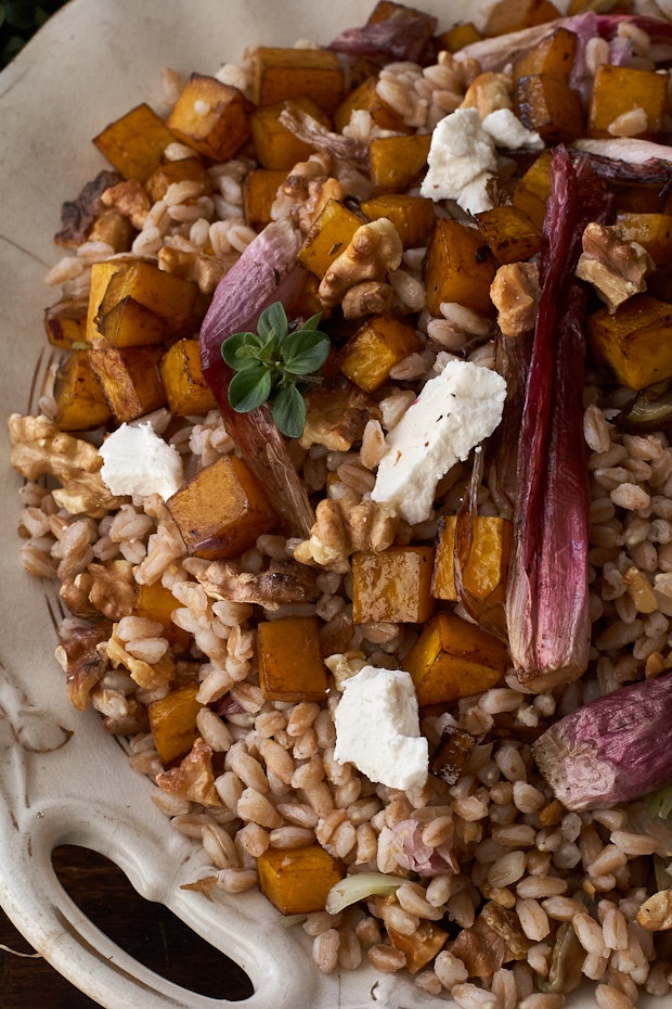 Farro with Roasted Butternut Squash