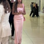 Fashion Steal: Blue Ivy Attends the Wicked Premiere in a Pink House of CB Strapless Dress