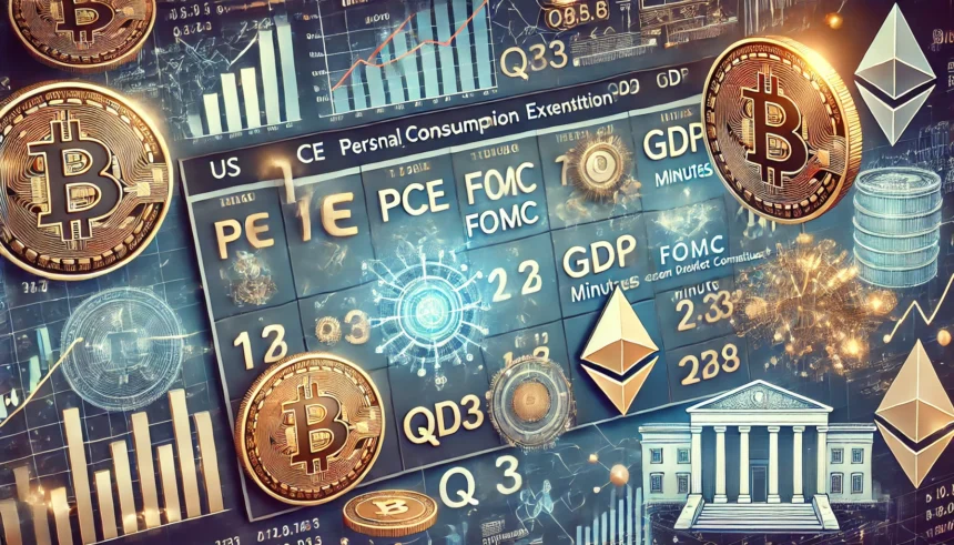 Key Economic Events Ahead: US PCE, FOMC Minutes, Q3 GDP to Shape Crypto Market