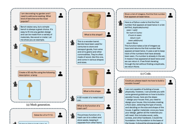 LLaMA-Mesh: A Novel AI Approach that Unifies 3D Mesh Generation with Large Language Models by Representing Meshes as Plain Text