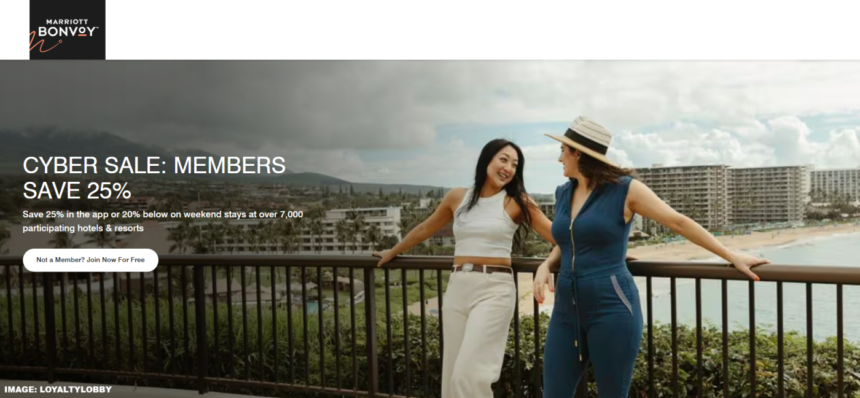 Marriott Cyber Sale 2024 For Stays December 1 – January 20, 2025 (Book Nov 26 – Dec 3)