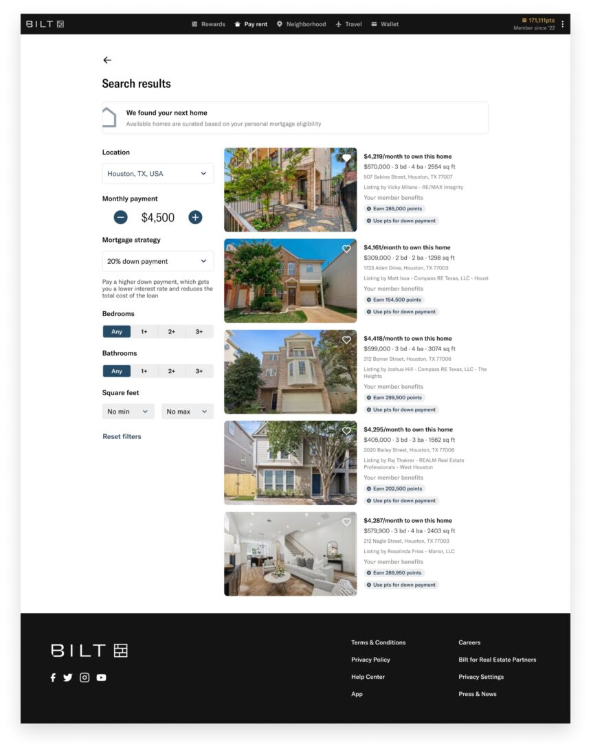 New: Earn Bilt Points When Buying a House!