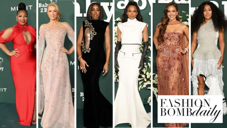 On the Scene at the Baby 2 Baby Gala 2024: Ashanti in a Red Fjolla Haxhismajli Dress, Ciara in a White Toni Maticevski Gown, Jessica Alba in a Beaded Zuhair Murad Look & More!