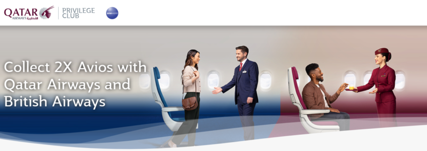 Qatar Airways Privilege Club Double Avios On Select QR & BA Flights January 20 – June 30, 2024 (Book Nov 18 – Dec 18)