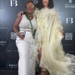 Rihanna Posed with Fans in a Zimmermann Spring 2025 Look While Promoting Fenty Beauty in Barbados