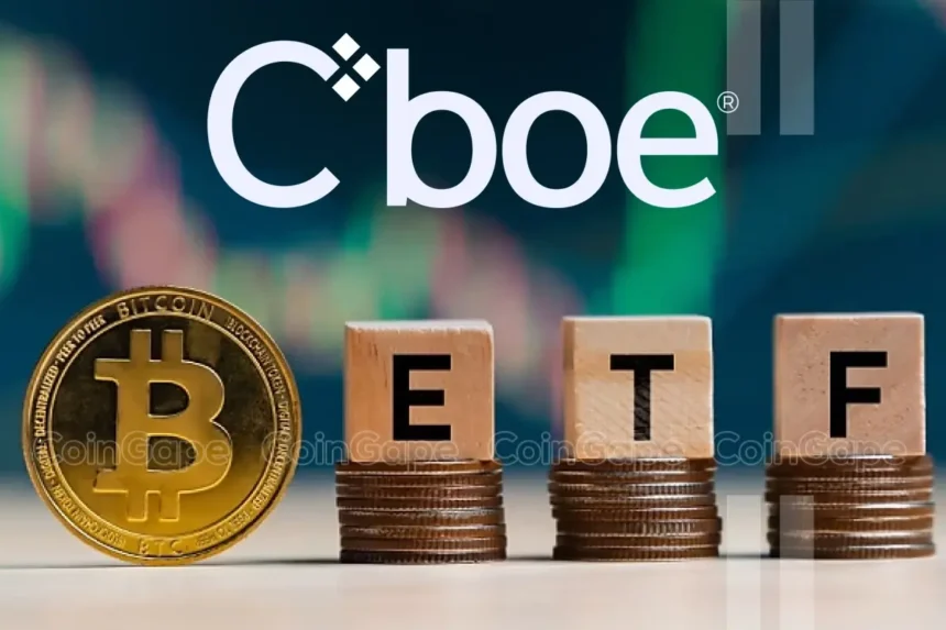 Spot Bitcoin ETF: Cboe To Launch First Cash Settled Options Product