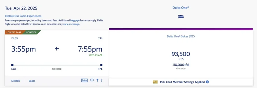 Amazing Delta One Deal: Fly Biz Class to Asia from 94K SkyMiles!