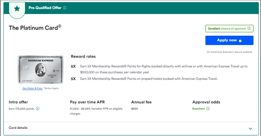 Amex Platinum Card 175K Offer: Use CardMatch to See if You’re Eligible!