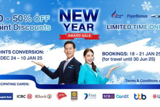 Bangkok Airways FlyerBonus New Year Flight Awards Sale & Credit Card Conversion Bonus