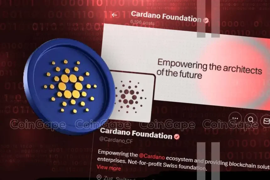 Cardano Foundation X Account Compromised, ADA Slips