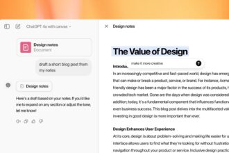 ChatGPT’s Canvas tool is now free for all ChatGPT users