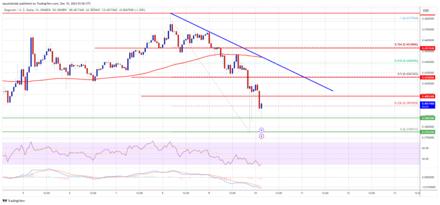 Dogecoin (DOGE) Slips: Can Bulls Rally at The Support Line?