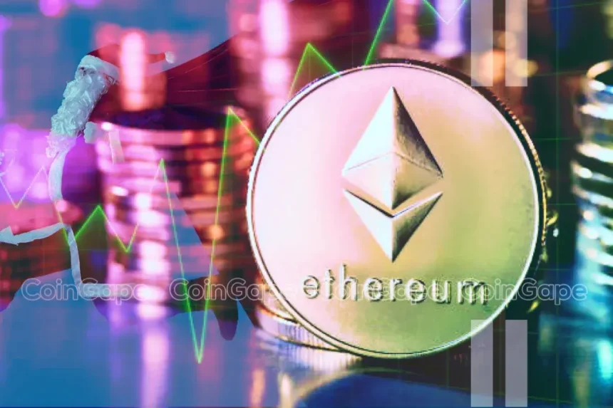 Ethereum Coins Gearing for Christmas Rally with Over 20% in Gains