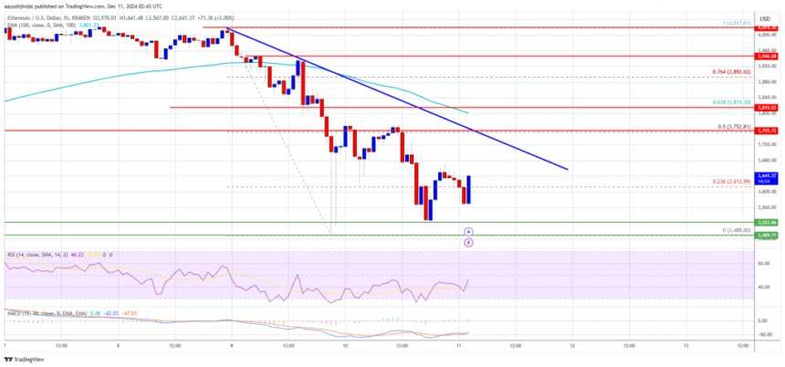 Ethereum Price Stabilizes: Could $3,500 Be The Launchpad for a Rally?