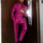 Fashion Bomb Men: Morris Chestnut Posed in a Maroon Gregoire By Paris Suit While Doing Press