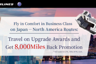 Japan Airlines 8,000 Miles Business Upgrade Rebate Select North America Flights December 1 – 31, 2024