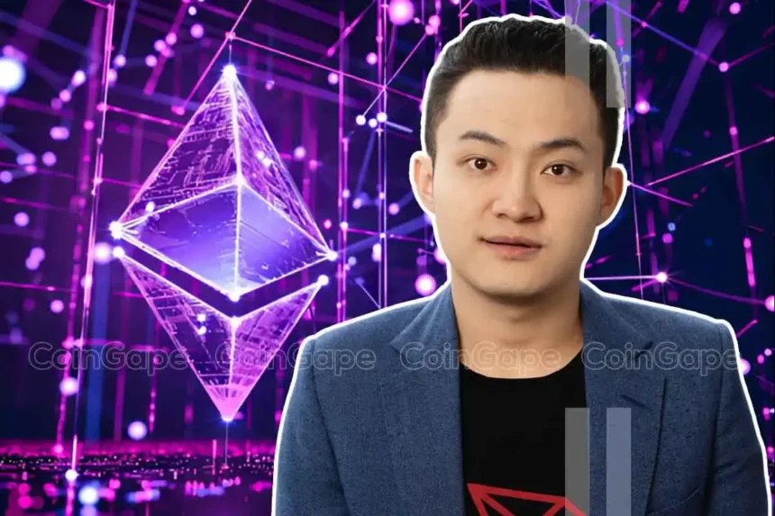 Justin Sun Denies Ethereum Selloff Claims As ETH Price Eyes $4,000 Rally