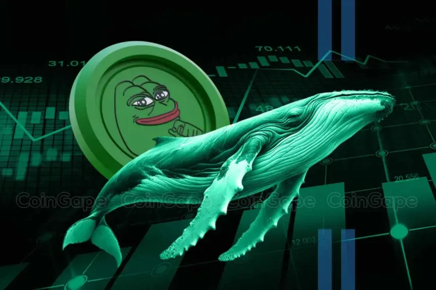 Pepe Coin Whale Sells 350B Coins Nabbing 31x Return, Has PEPE Price Topped?