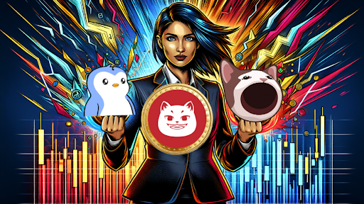 POPCAT Surges 6,500%, PENGU Outperforms BRETT Overnight – Could This New Memecoin With 10,000% Potential Next Big Thing?