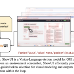 ShowUI: A Vision-Language-Action Model for GUI Visual Agents that Addresses Key Challenges in UI Visual and Action Modeling