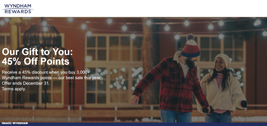 Wyndham Rewards Buy Points Up To 45% Discount Through December 31, 2024