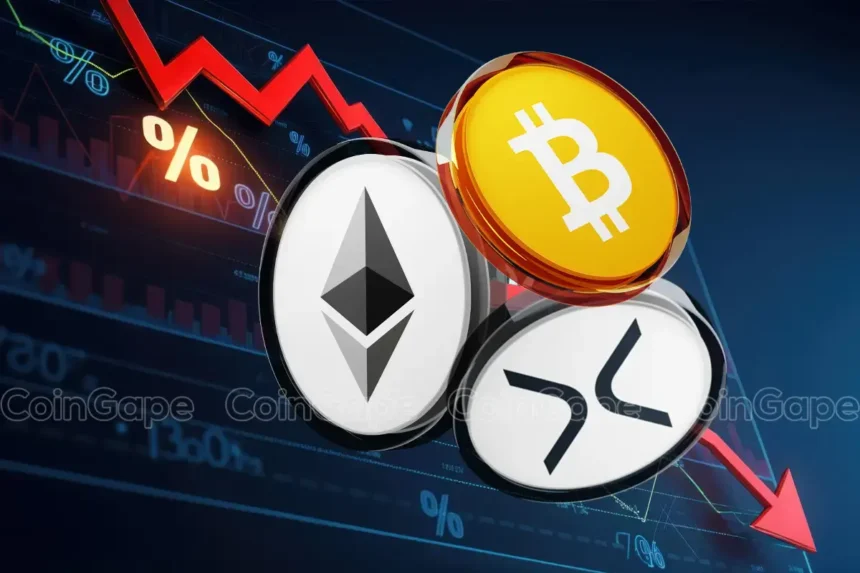 Bitcoin, Ethereum and XRP Record Massive Drop in Institutional Interest: CoinShares