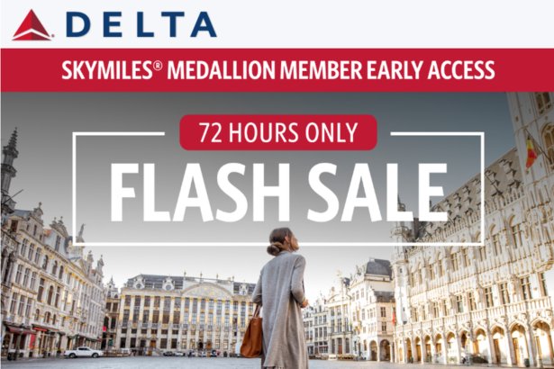 Delta Europe Award Flash Sale For Travel February 11 – March 31, 2025 (Book By January 30)